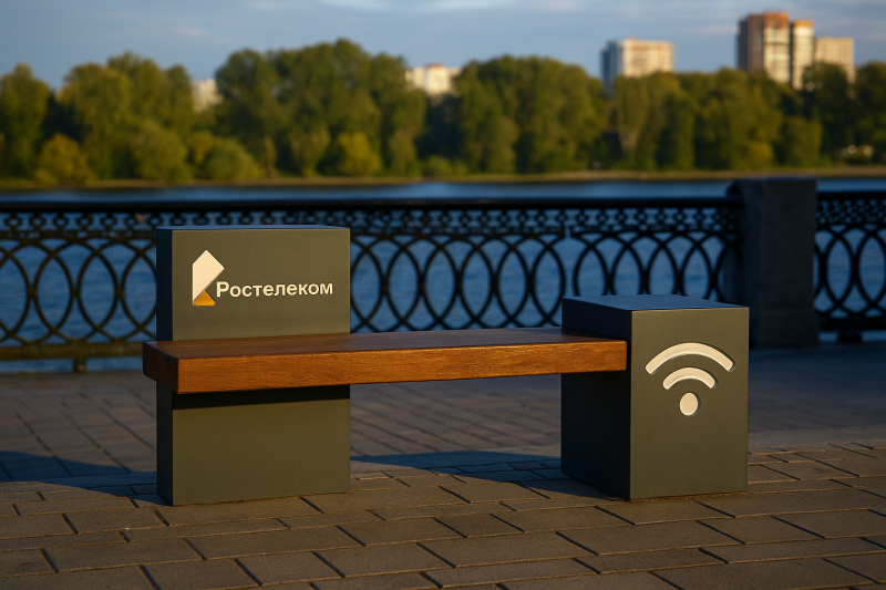 Скамья "СМАРТ" Н-1020 с зарядкой и подсветкой