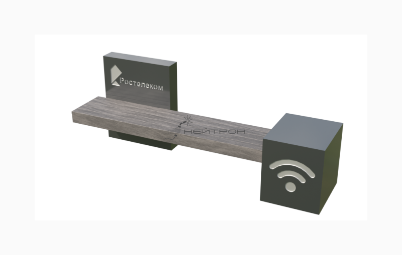 Скамья "СМАРТ" Н-1020 с зарядкой и подсветкой 5062 Tuohi