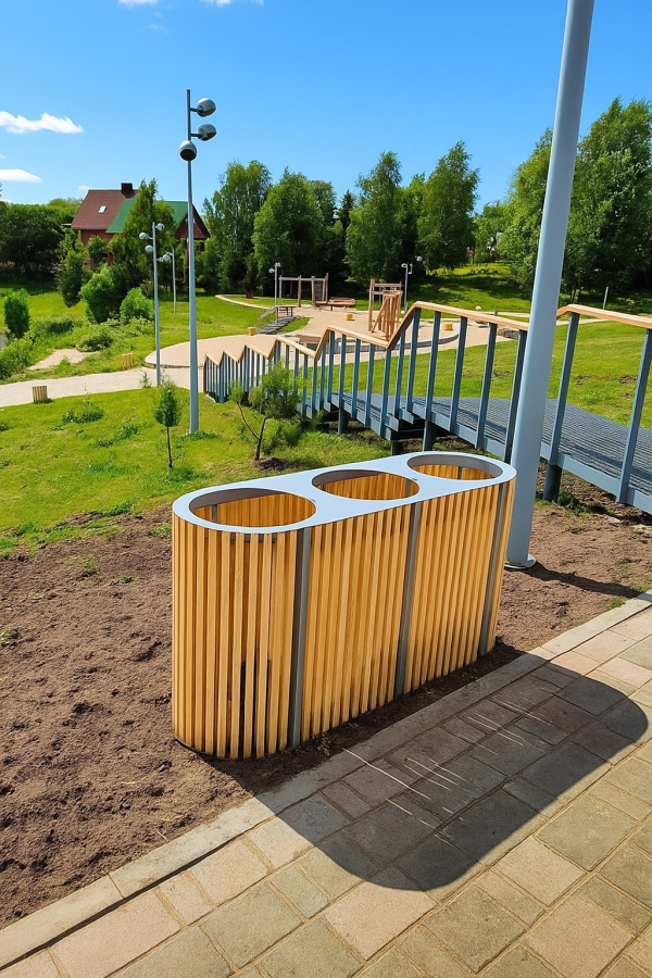 Урна тип 4 Тройная У.4.МС.1004