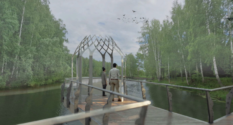 Арт-объект «Ротонда на смотровой площадке»