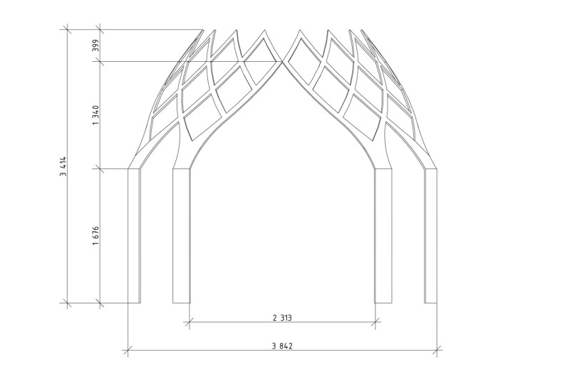 Арт-объект «Ротонда на смотровой площадке»